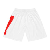 Yori sport 77 Basketball Shorts (white/red)