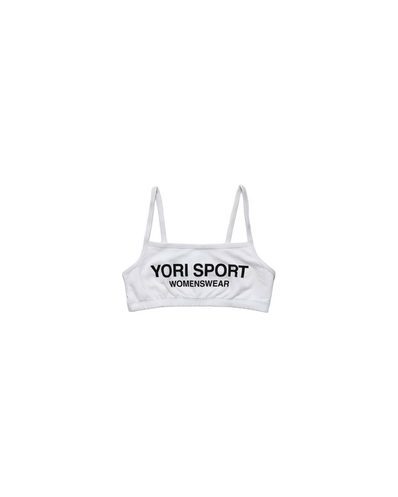 YSWW Text sports bra (white)