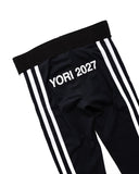 Yori Sport 5 Stripe Leggings (black/white)